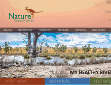 Tablet Screenshot of naturefoundation.org.au